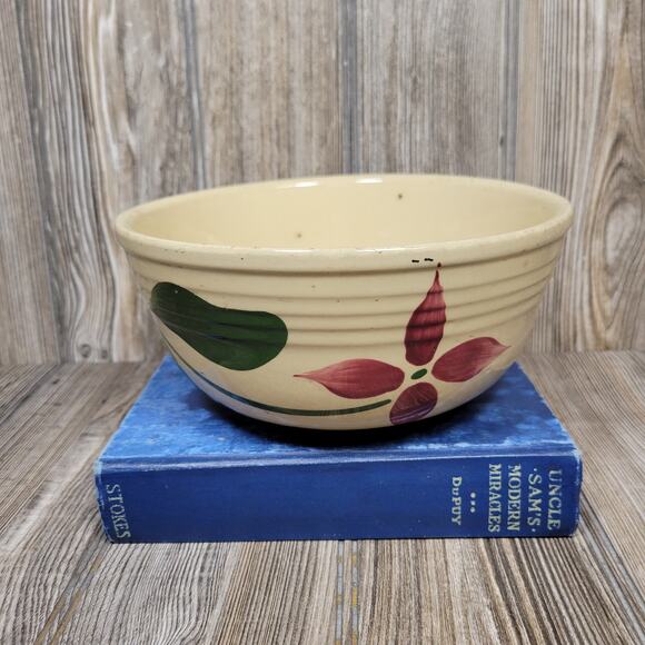 Vintage Watt Pottery Starflower Bowl #7 - Picture 6 of 6